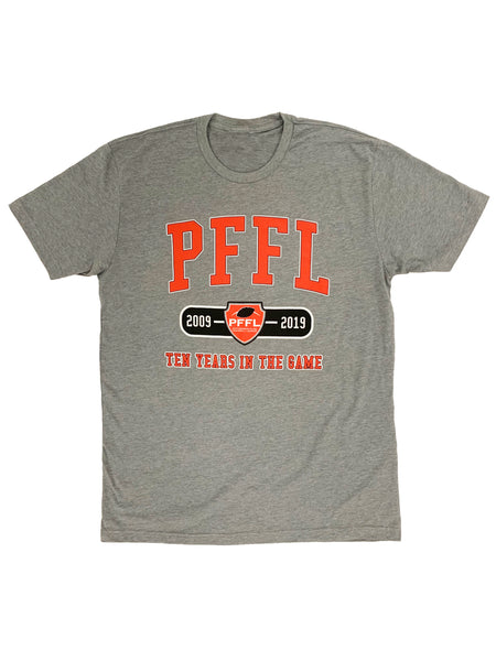 Pittsburgh Flag Football League 10th Anniversary T-Shirt (Mens)